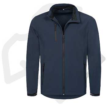 Niebieska kurtka softshell